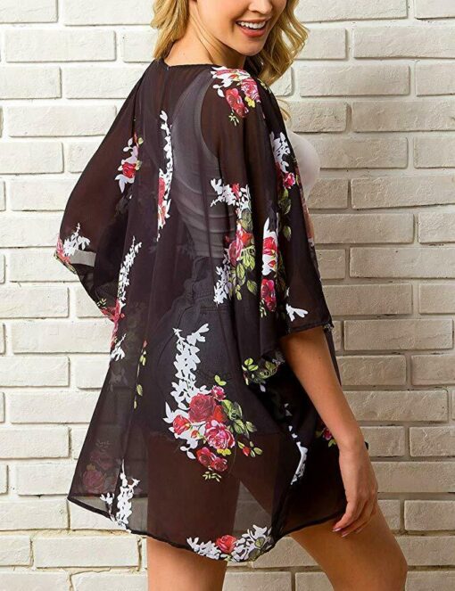 13 Styles Women Chiffon Kimono Beach Cardigan Bikini Cover Up Wrap Beachwear Dress