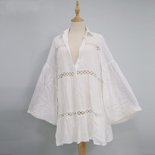 Women Sexy Bathing Suit Lace Crochet Bikini Swimwear Cover Up Summer Beach Dress Beachwear