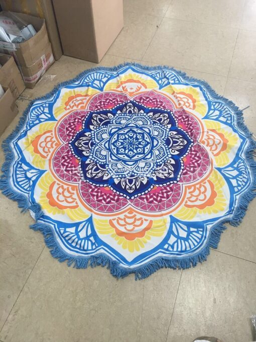 Beach Towel Tassel Yoga Mat Carpet Tapete Doormat Tapestry Indian Mandala Blankets Bathroom Carpet Camping Mattress