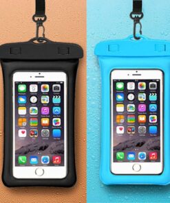 Runseeda 6Inch Floating Airbag Swimming Bag Waterproof Mobile Phone Pouch Cell Phone Case For Swim Diving Surfing Beach Use