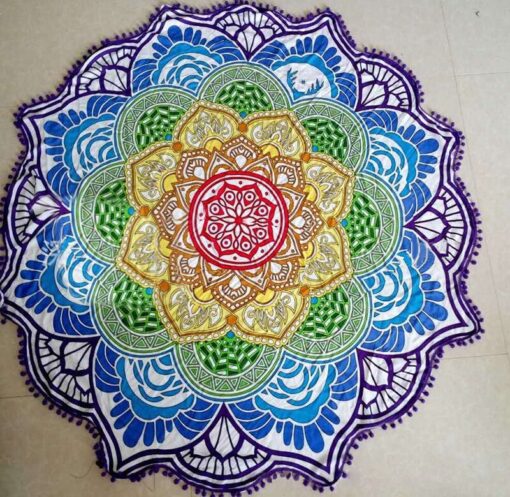 Beach Towel Tassel Yoga Mat Carpet Tapete Doormat Tapestry Indian Mandala Blankets Bathroom Carpet Camping Mattress