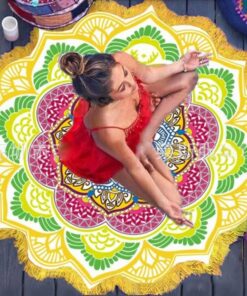 Beach Towel Tassel Yoga Mat Carpet Tapete Doormat Tapestry Indian Mandala Blankets Bathroom Carpet Camping Mattress