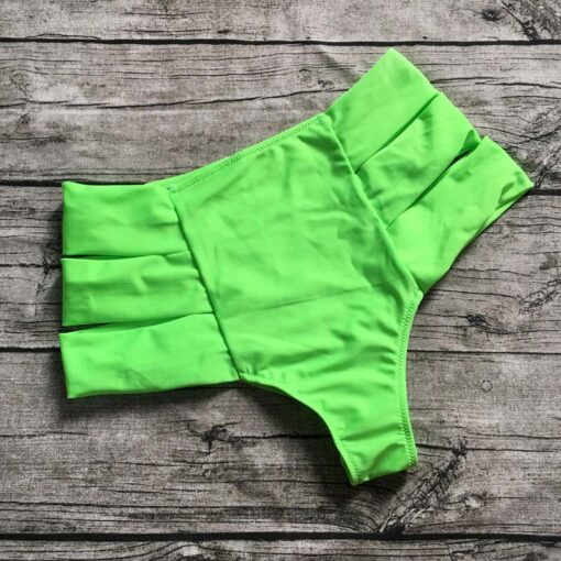 S-XL Wholesale High Waist Women Bikini Bottom Shorts Elactic Women Swimwear Bottoms 5 Color Bathing Suit Beachwear Thong Shorts