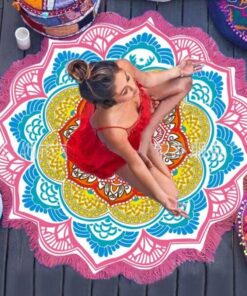 Beach Towel Tassel Yoga Mat Carpet Tapete Doormat Tapestry Indian Mandala Blankets Bathroom Carpet Camping Mattress