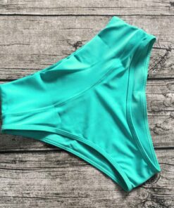 S-XL Wholesale High Waist Women Bikini Bottom Shorts Elactic Women Swimwear Bottoms 5 Color Bathing Suit Beachwear Thong Shorts