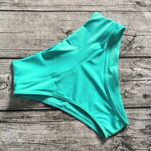 S-XL Wholesale High Waist Women Bikini Bottom Shorts Elactic Women Swimwear Bottoms 5 Color Bathing Suit Beachwear Thong Shorts