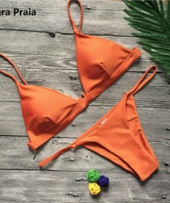 9 Colors Solid Bikini Set 2019 Sexy Push Up Swimwear Women Brazilian Swimsuit Low Waist Biquini Halter Two Pieces Bathing Suit