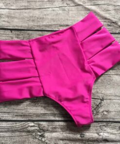 S-XL Wholesale High Waist Women Bikini Bottom Shorts Elactic Women Swimwear Bottoms 5 Color Bathing Suit Beachwear Thong Shorts