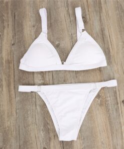 2pcs Women Push up Bikini Set Swimwear Bra Bandage Swimsuit Bathing Suit Push-Up sexy Swimwear Beachwear Swimsuit Adjustable#G40