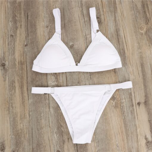2pcs Women Push up Bikini Set Swimwear Bra Bandage Swimsuit Bathing Suit Push-Up sexy Swimwear Beachwear Swimsuit Adjustable#G40