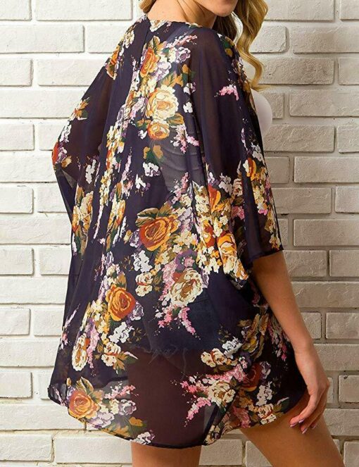 13 Styles Women Chiffon Kimono Beach Cardigan Bikini Cover Up Wrap Beachwear Dress