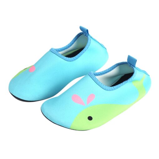 1 Pair Kids Cartoon Swim Shoes Boy Girl Anti Slip Socks Beach Pool Surfing Not Absorbing Water Lightweight Swimming Accessory