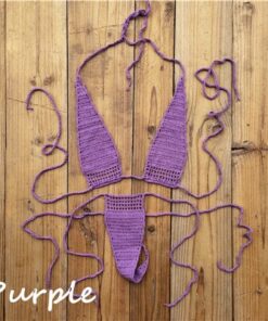 13 Color Hand Crochet Sunbathing Hot Bikini Women Sexy Micro Swimwear Mini Lingerie Sets