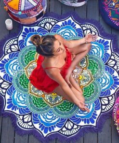 Beach Towel Tassel Yoga Mat Carpet Tapete Doormat Tapestry Indian Mandala Blankets Bathroom Carpet Camping Mattress