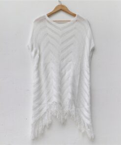 Tassel Woman Tunic Beach Dress Black Beachwear Swimsuit Swim Wear Dresses Womens Bathing Suit Cover Ups White Black V Style Sexy