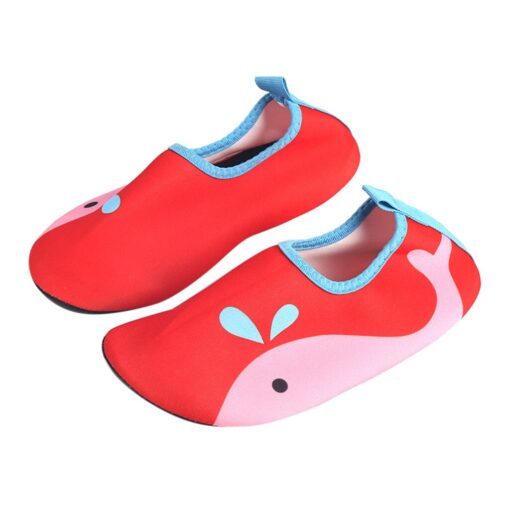 1 Pair Kids Cartoon Swim Shoes Boy Girl Anti Slip Socks Beach Pool Surfing Not Absorbing Water Lightweight Swimming Accessory