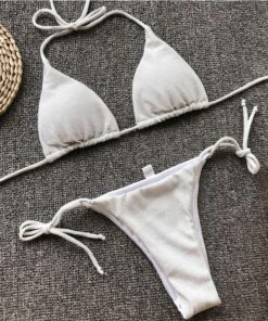 2019 New Ornaments Swimwear Women Sequins Diamond Bikini set Bathing Suit Sexy Push up Stones Straps Swimsuit Monokini Biquini