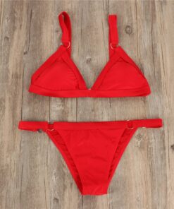 2pcs Women Push up Bikini Set Swimwear Bra Bandage Swimsuit Bathing Suit Push-Up sexy Swimwear Beachwear Swimsuit Adjustable#G40