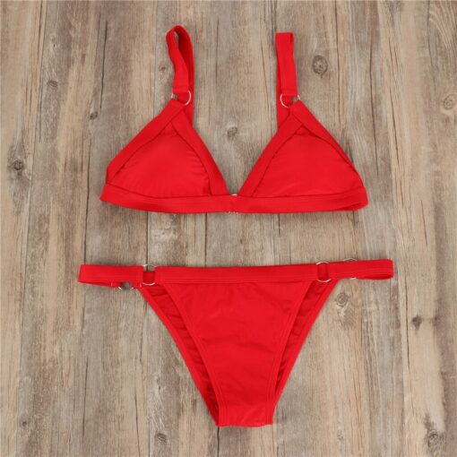 2pcs Women Push up Bikini Set Swimwear Bra Bandage Swimsuit Bathing Suit Push-Up sexy Swimwear Beachwear Swimsuit Adjustable#G40