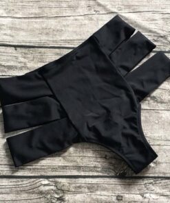 S-XL Wholesale High Waist Women Bikini Bottom Shorts Elactic Women Swimwear Bottoms 5 Color Bathing Suit Beachwear Thong Shorts
