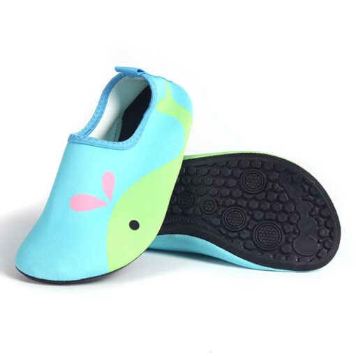 1 Pair Kids Cartoon Swim Shoes Boy Girl Anti Slip Socks Beach Pool Surfing Not Absorbing Water Lightweight Swimming Accessory