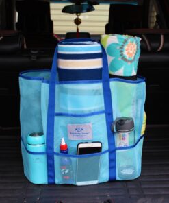 2019 Newest Women Swimming Bag Beach Sand Free Storage Handbag Cosmetic Pouch Portable Foldable Mesh Bags For Toys Shoes Clothes