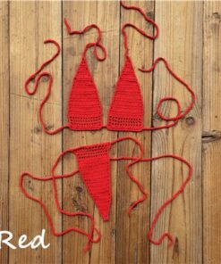 13 Color Hand Crochet Sunbathing Hot Bikini Women Sexy Micro Swimwear Mini Lingerie Sets