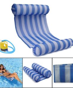 Water hammock inflatable floating bed swimming pool leisure chair light beach swimming hammock water toy adult