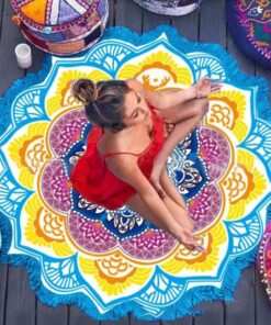 Beach Towel Tassel Yoga Mat Carpet Tapete Doormat Tapestry Indian Mandala Blankets Bathroom Carpet Camping Mattress