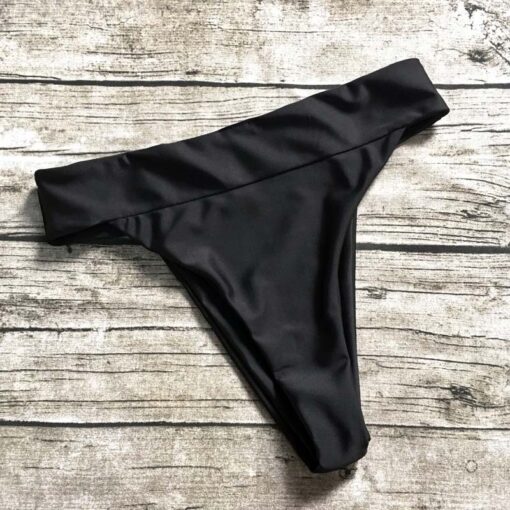 S-XL Wholesale High Waist Women Bikini Bottom Shorts Elactic Women Swimwear Bottoms 5 Color Bathing Suit Beachwear Thong Shorts