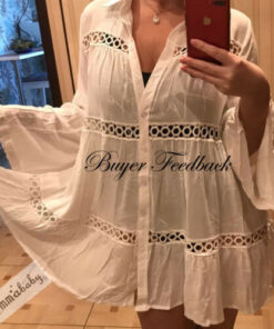Women Sexy Bathing Suit Lace Crochet Bikini Swimwear Cover Up Summer Beach Dress Beachwear