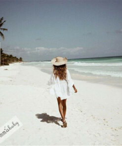 Women Sexy Bathing Suit Lace Crochet Bikini Swimwear Cover Up Summer Beach Dress Beachwear
