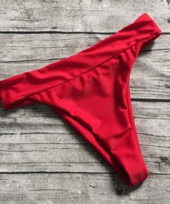 S-XL Wholesale High Waist Women Bikini Bottom Shorts Elactic Women Swimwear Bottoms 5 Color Bathing Suit Beachwear Thong Shorts