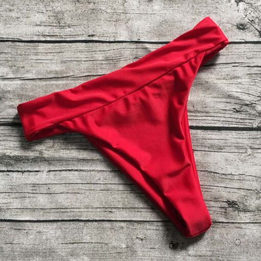 S-XL Wholesale High Waist Women Bikini Bottom Shorts Elactic Women Swimwear Bottoms 5 Color Bathing Suit Beachwear Thong Shorts