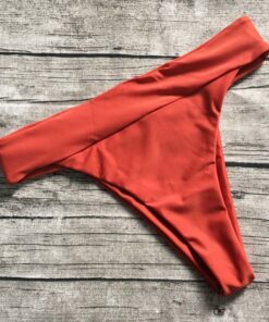 S-XL Wholesale High Waist Women Bikini Bottom Shorts Elactic Women Swimwear Bottoms 5 Color Bathing Suit Beachwear Thong Shorts