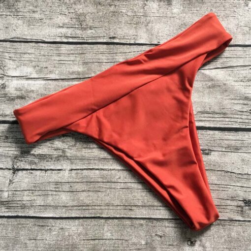 S-XL Wholesale High Waist Women Bikini Bottom Shorts Elactic Women Swimwear Bottoms 5 Color Bathing Suit Beachwear Thong Shorts