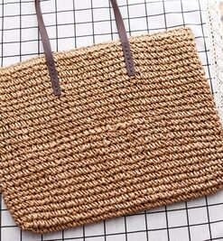 Qiaoduo Women Shoulder bag Summer Beach Bag Rattan Handmade Knitted Straw Large Capacity Bags Women Shoulder Bag Bohemia New