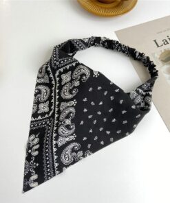 Fashion Women Girls Summer Bohemian Hair Bands Print Headbands Vintage Triangle Turban Bandage HairBands Hair Accessories