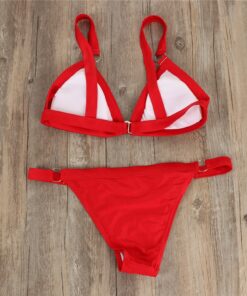 2pcs Women Push up Bikini Set Swimwear Bra Bandage Swimsuit Bathing Suit Push-Up sexy Swimwear Beachwear Swimsuit Adjustable#G40