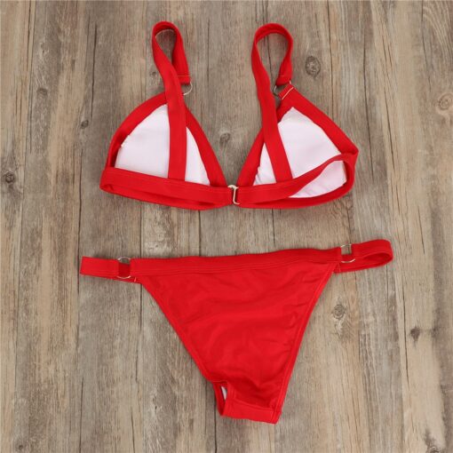 2pcs Women Push up Bikini Set Swimwear Bra Bandage Swimsuit Bathing Suit Push-Up sexy Swimwear Beachwear Swimsuit Adjustable#G40