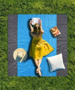 Outdoor Portable Beach Mat Folding Camping Pocket Picnic Mat Waterproof Moistureproof Tent Ground Mattress Lightweight Blanket