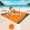 210*200cm Portable Pocket Picnic Mat Waterproof Sand Beach Mat Outdoor Camping Folding Blanket Picknick Tent Cover Bedding Bed#2