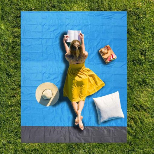 2*2M Portable Picnic Mat Waterproof Beach Mat Pocket Blanket Camping Tent Ground Mat Mattress Outdoor Camping Sleeping Mat
