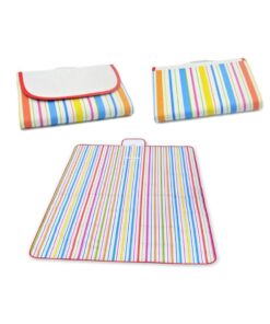 Portable Foldable Outdoor Camping Mat Widen Picnic Mat Plaid Beach Blanket Baby Multiplayer Mat Waterproof Beach Carpet