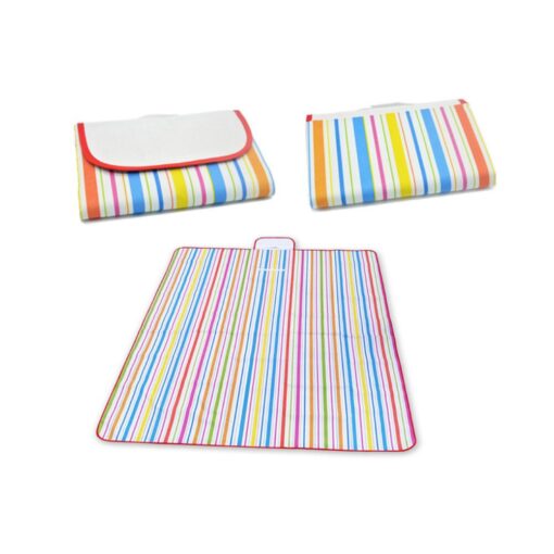 Portable Foldable Outdoor Camping Mat Widen Picnic Mat Plaid Beach Blanket Baby Multiplayer Mat Waterproof Beach Carpet