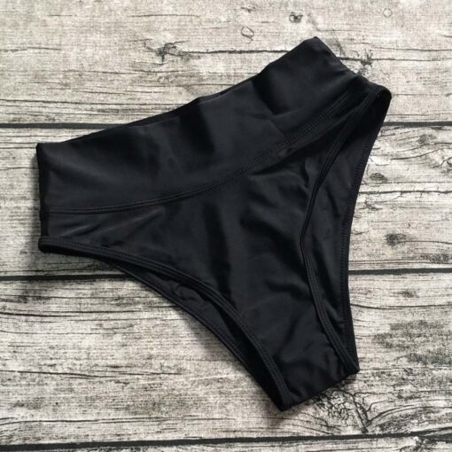 S-XL Wholesale High Waist Women Bikini Bottom Shorts Elactic Women Swimwear Bottoms 5 Color Bathing Suit Beachwear Thong Shorts