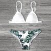 Women Swimwear Bikini Set Print Leaves Push-Up Padded Bathing Swimsuit Beachwear Swimming Suit For Women Bikini 2020#20