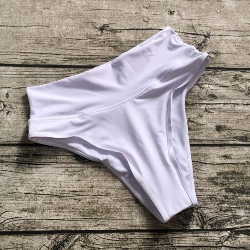 S-XL Wholesale High Waist Women Bikini Bottom Shorts Elactic Women Swimwear Bottoms 5 Color Bathing Suit Beachwear Thong Shorts