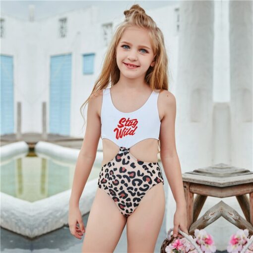 2021 Swimsuit Girl Swimwear Bikinis Child Sets Push Up Solid Hollow Out Beachwear Suit Brazilian Cover Up