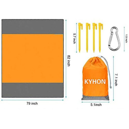 210*200cm Portable Pocket Picnic Mat Waterproof Sand Beach Mat Outdoor Camping Folding Blanket Picknick Tent Cover Bedding Bed#2
